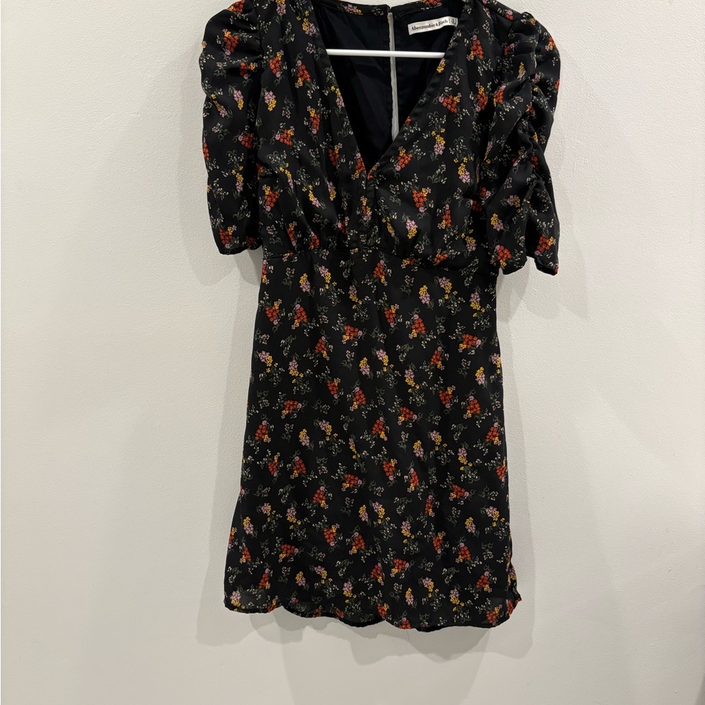 Abercrombie & Fitch Black Floral Dress